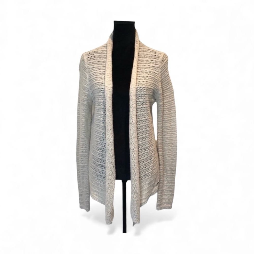 Abercrombie & Fitch knit open front waterfall long sleeve cardigan size large